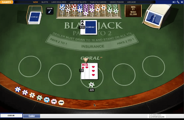 blackjack hands to play