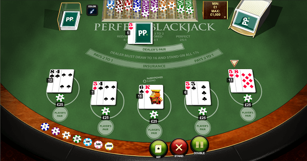 Perfect Blackjack table