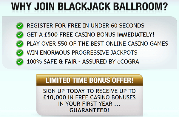 Black Jack Ballroom Offers